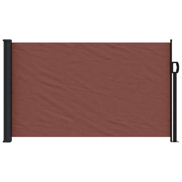 Ausziehbare Seitenmarkise Braun 120x600 cm