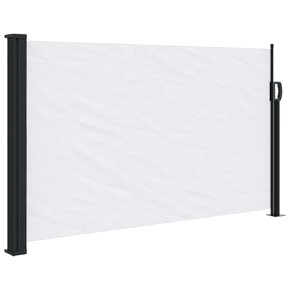 Store latéral rétractable vidaXL blanc 120x600 cm
