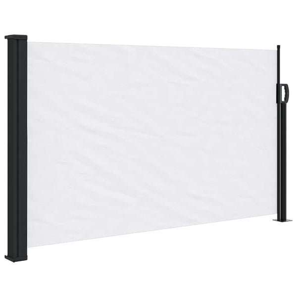Ausziehbare Seitenmarkise Weiß 120x600 cm
