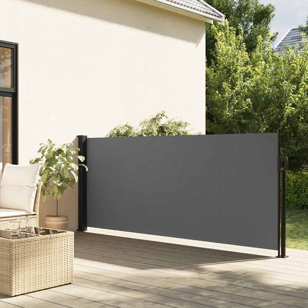 vidaXL Store latéral rétractable anthracite 120x600 cm