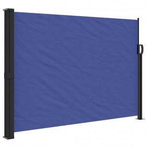 Blaue Ausziehbare Seitenmarkise 140x600 cm