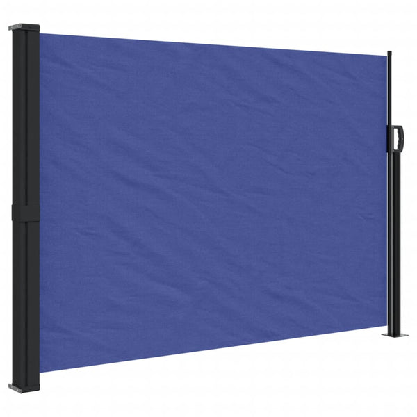 Blaue Ausziehbare Seitenmarkise 140x600 cm