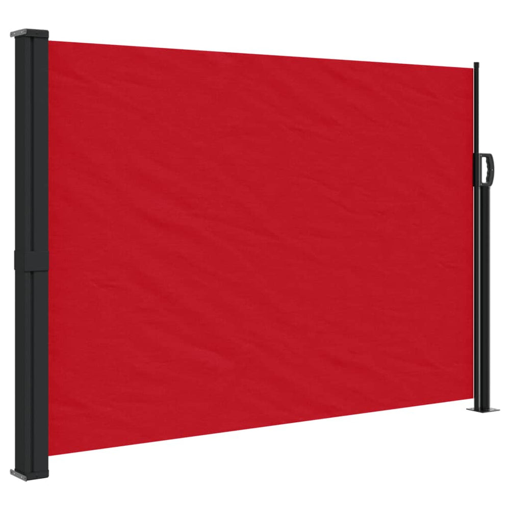 vidaXL Store latéral rétractable rouge 140x600 cm