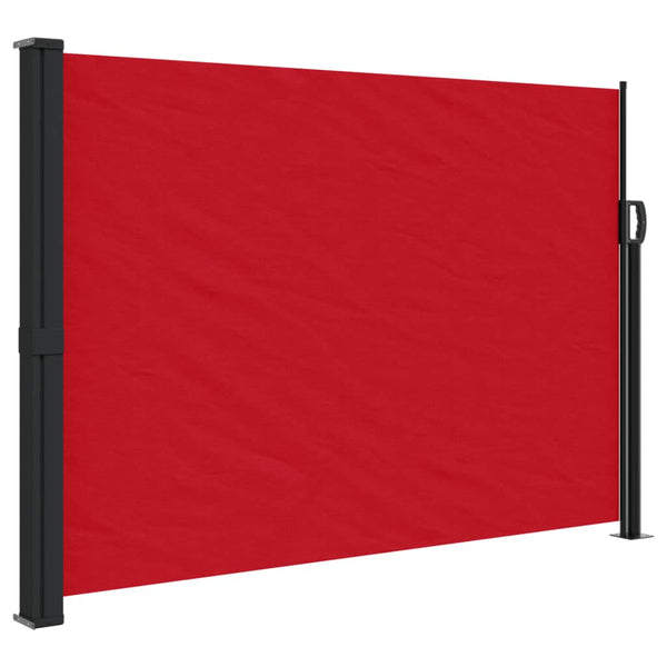 Ausziehbare Seitenmarkise Rot 140x600 cm