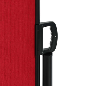 Ausziehbare Seitenmarkise Rot 140x600 cm