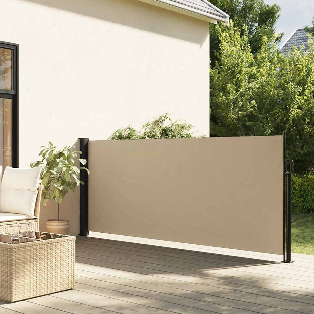 Store latéral rétractable vidaXL Beige 140x600 cm