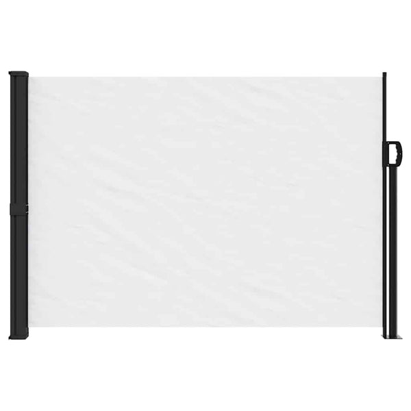 Ausziehbare Seitenmarkise Weiß 140x600 cm