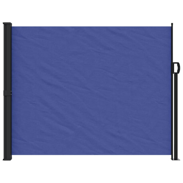 Ausziehbare Seitenmarkise, Blau, 160x600 cm