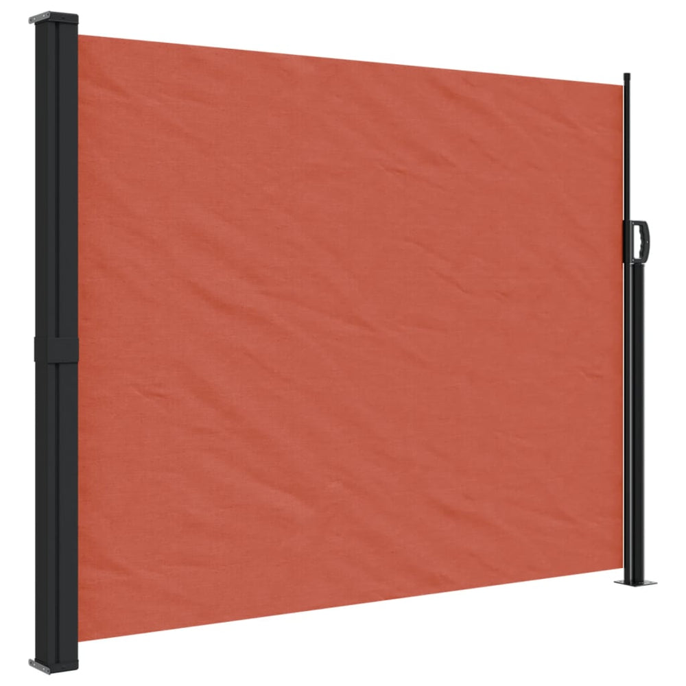Store latéral rétractable vidaXL Rouge terre cuite 160x600 cm