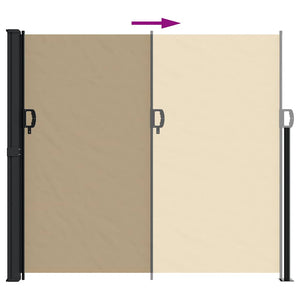 Ausziehbare Seitenmarkise Beige 180x600 cm