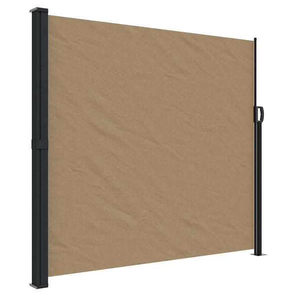 Ausziehbare Seitenmarkise Taupe 180x600 cm