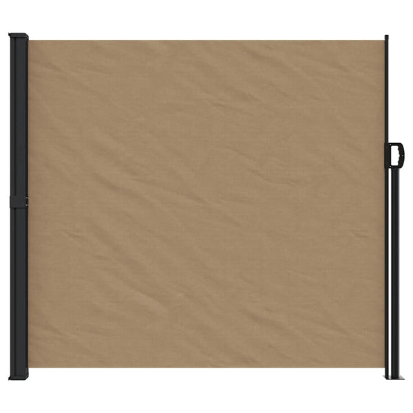 Ausziehbare Seitenmarkise Taupe 180x600 cm