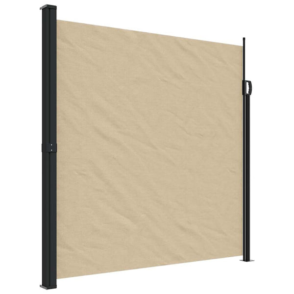 Ausziehbare Seitenmarkise Beige 200x600 cm