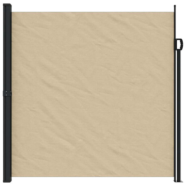Ausziehbare Seitenmarkise Beige 200x600 cm