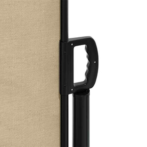 Ausziehbare Seitenmarkise Beige 200x600 cm