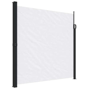 Ausziehbare Seitenmarkise Weiß 200x600 cm