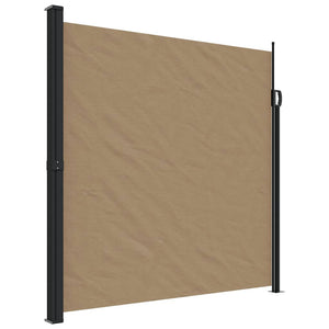 Ausziehbare Seitenmarkise Taupe 200x600 cm