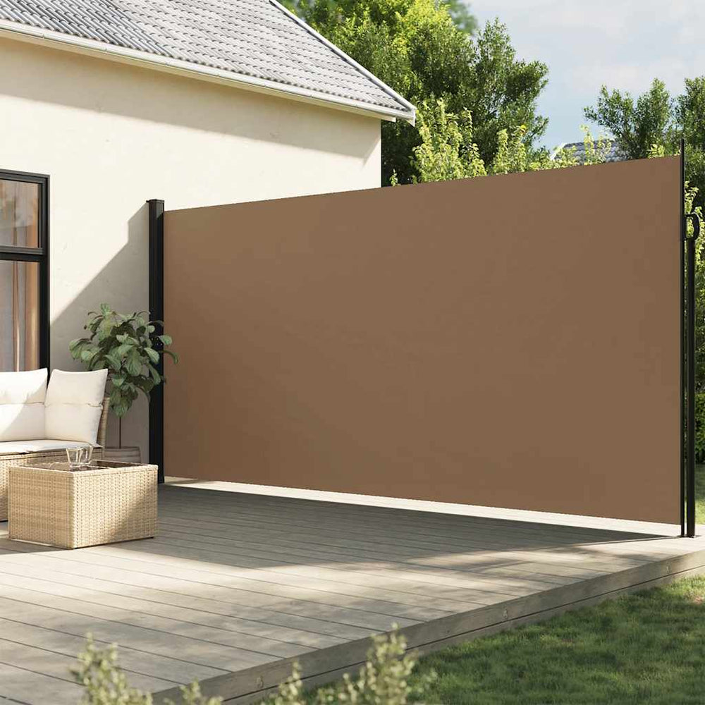 vidaXL Store latéral Rétractable Taupe 200x600 cm