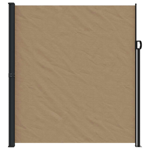 Ausziehbare Seitenmarkise Taupe 220x600 cm