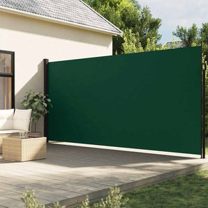 Ausziehbare Seitenmarkise Dunkelgrün 220x600 cm
