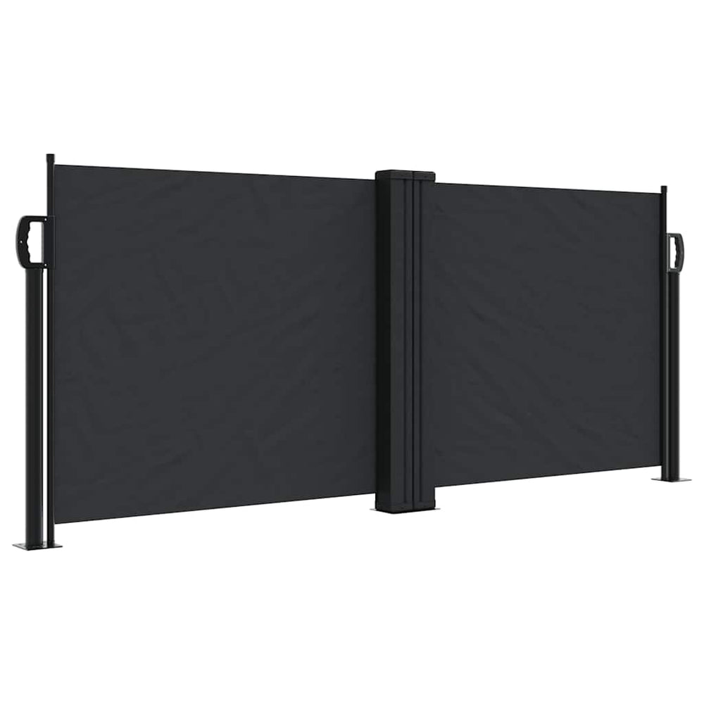 vidaXL Store latéral rétractable Noir 100x600 cm