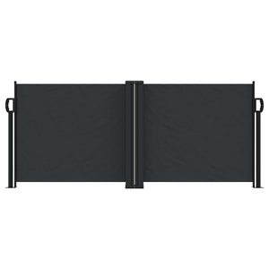Ausziehbare Seitenmarkise Schwarz 100x600 cm