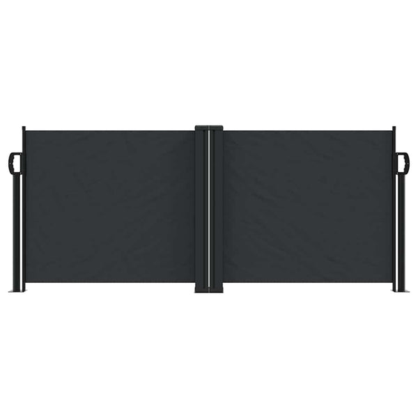 Ausziehbare Seitenmarkise Schwarz 100x600 cm
