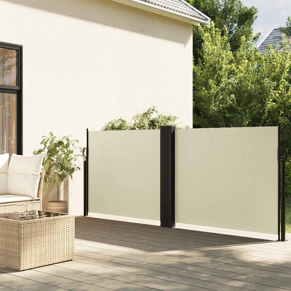 vidaXL Store latéral rétractable crème 100x600 cm