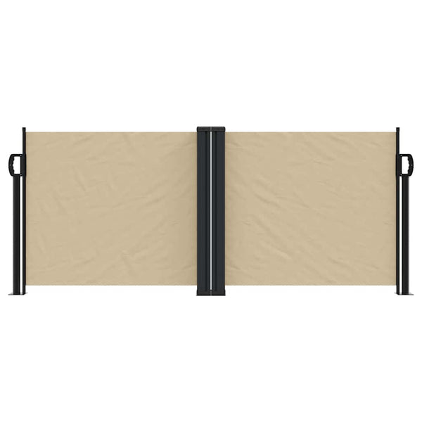 Seitenmarkise Ausziehbar Beige 100x600 cm