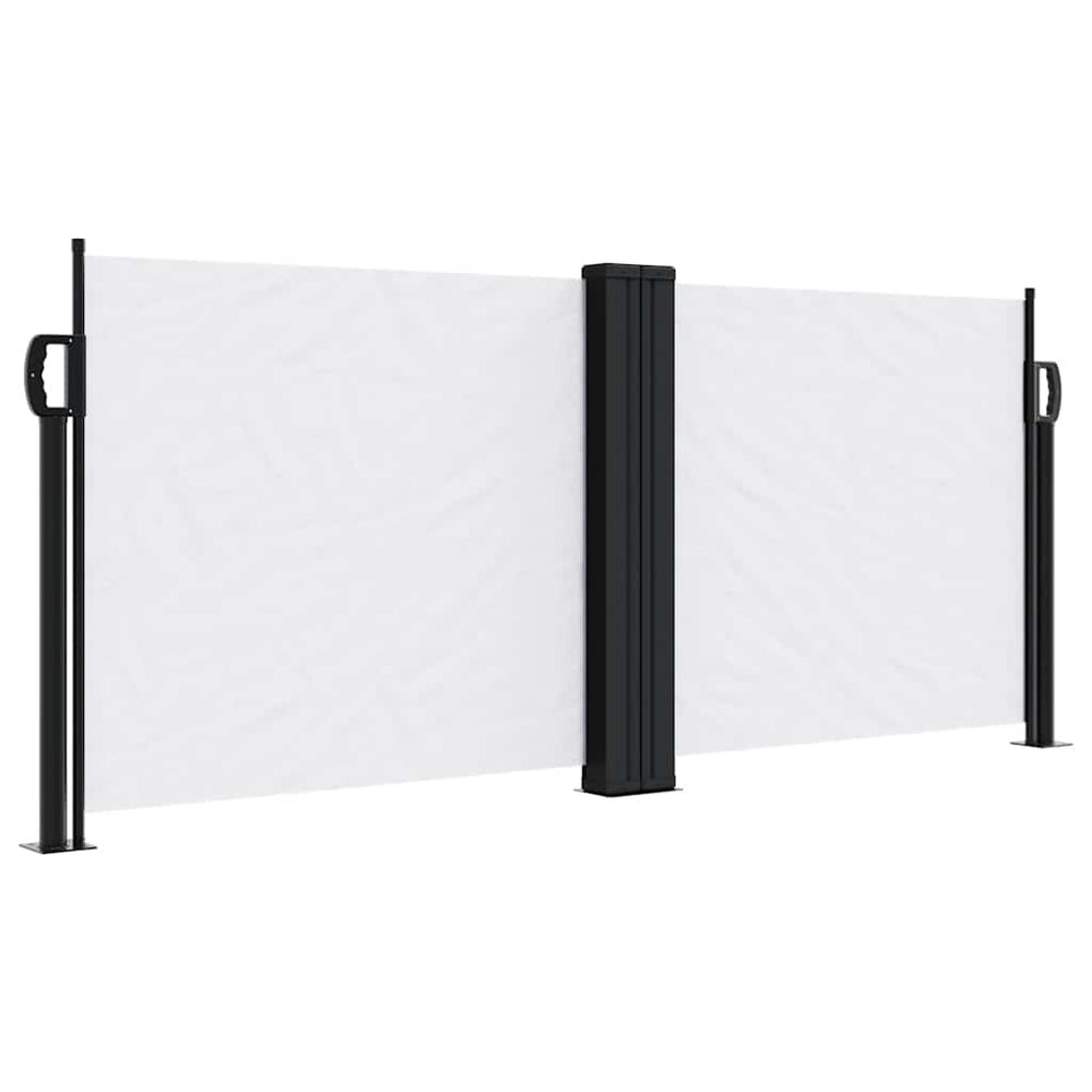 vidaXL Store latéral rétractable Blanc 100x600 cm
