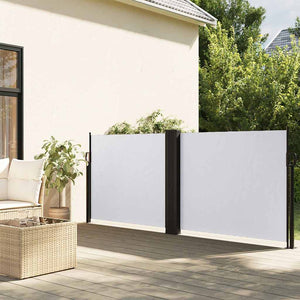 Weiße Ausziehbare Seitenmarkise, 100x600 cm