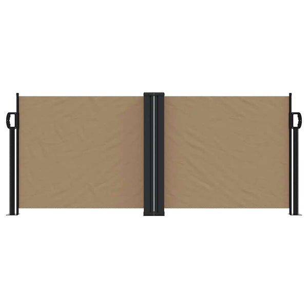 Ausziehbare Seitenmarkise, 100x600 cm, Taupe