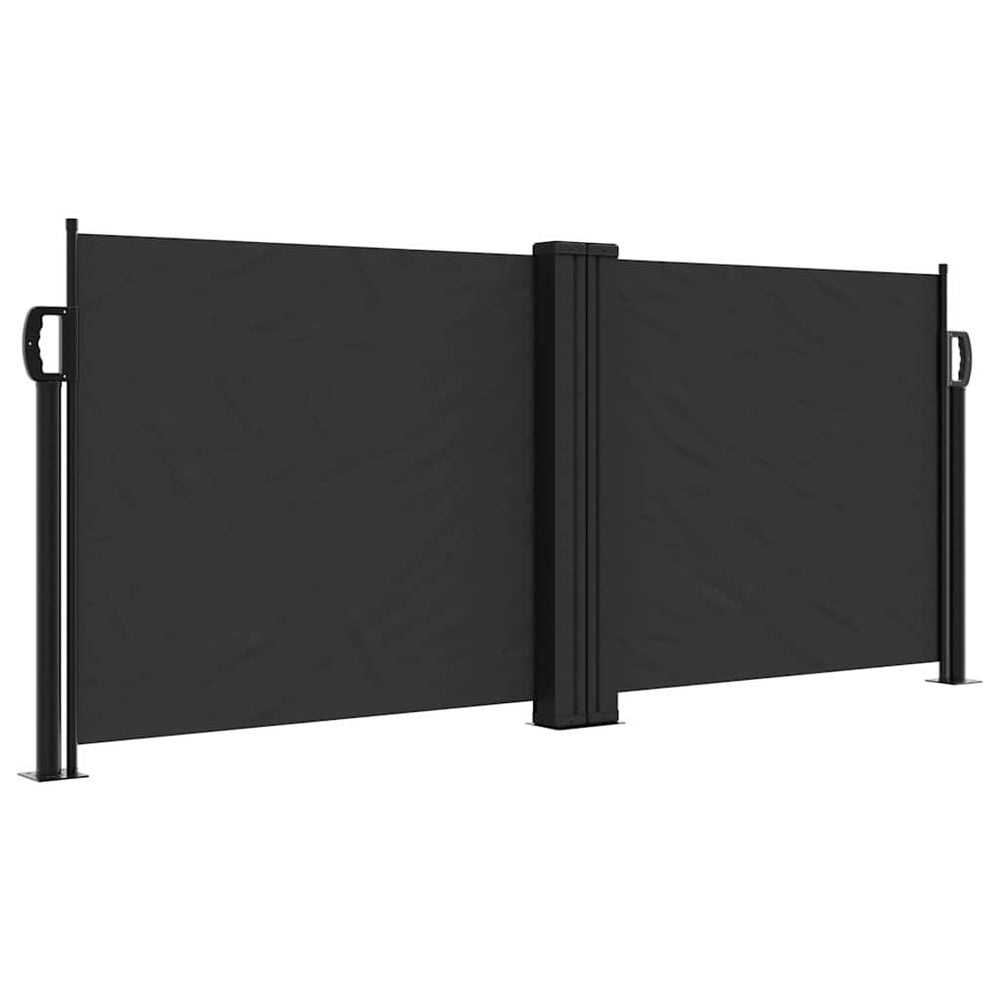 Store latéral escamotable vidaXL Noir 100x1000 cm