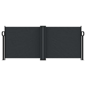 Ausziehbare Seitenmarkise, Schwarz, 100x1000 cm