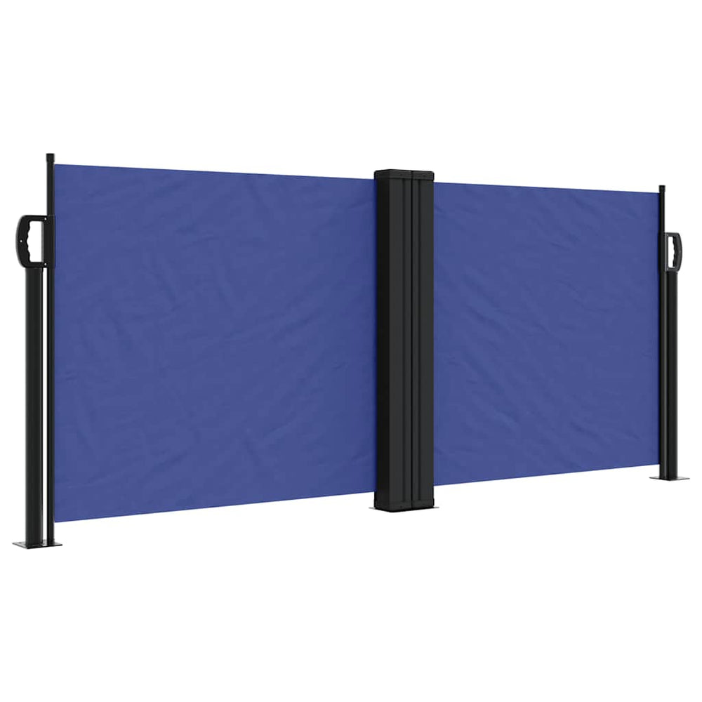 vidaXL Store latéral rétractable bleu 100x1000 cm