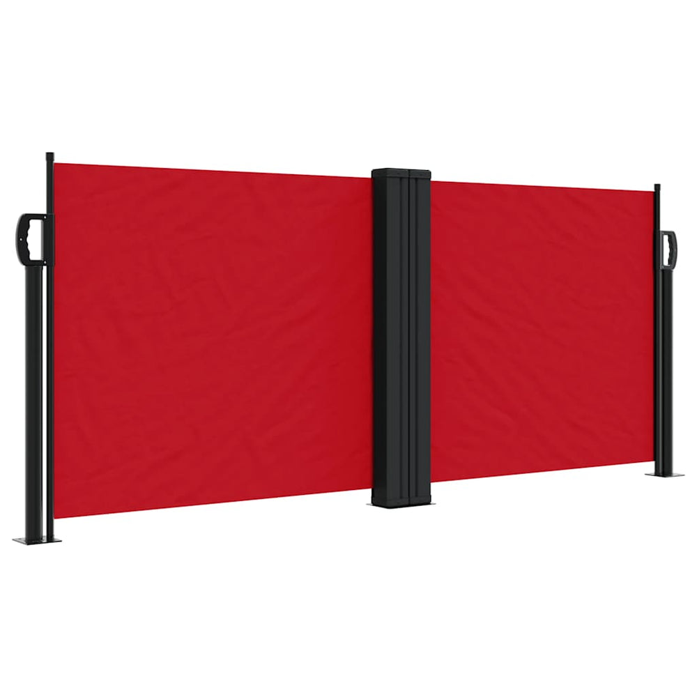 Store latéral escamotable vidaXL Rouge 100x1000 cm