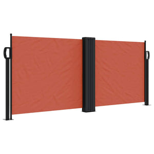 Ausziehbare Seitenmarkise Terrakotta 100x1000 cm