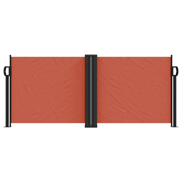 Ausziehbare Seitenmarkise Terrakotta 100x1000 cm