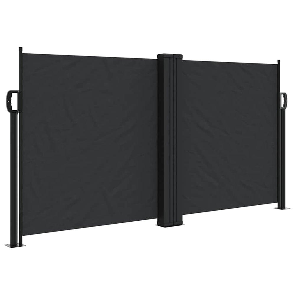 vidaXL Store latéral rétractable noir 120x1000 cm