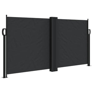 Ausziehbare Seitenmarkise Schwarz 120x1000 cm