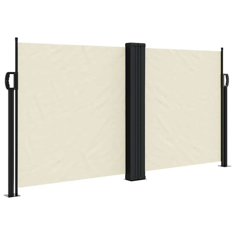 vidaXL Store latéral rétractable crème 120x1000 cm