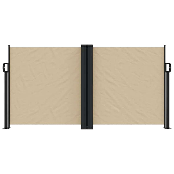 Ausziehbare Seitenmarkise Beige 120x1000 cm