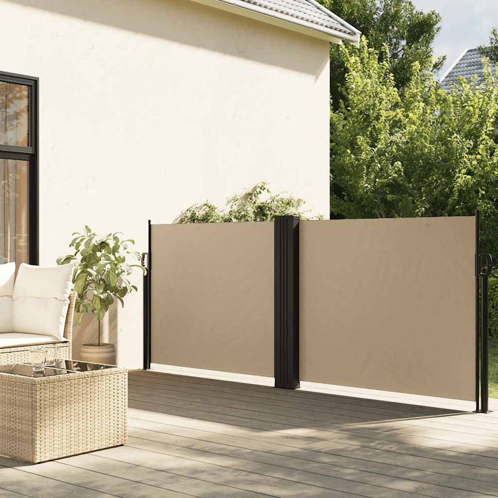 vidaXL Store latéral rétractable Beige 120x1000 cm