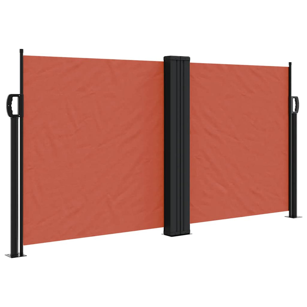 vidaXL Brise-vue latéral rétractable rouge terre cuite 120x1000 cm