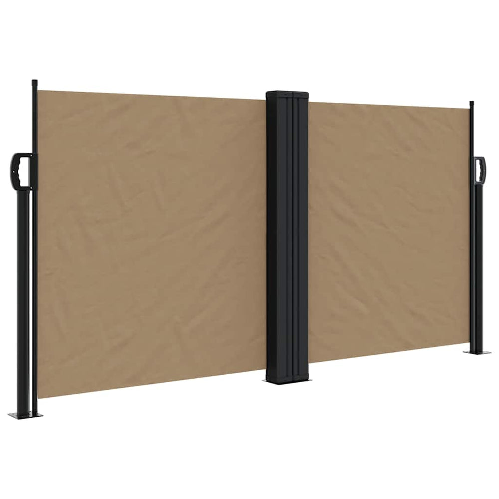 vidaXL Store latéral rétractable Taupe 120x1000 cm