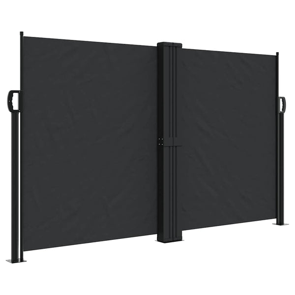 Ausziehbare Seitenmarkise, 140x1000 cm, Schwarz