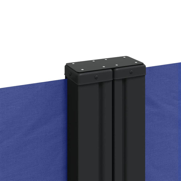 Blaue Ausziehbare Seitenmarkise 140x1000 cm