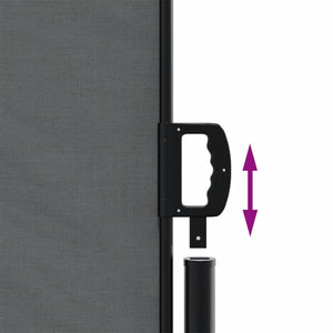 Anthrazit Seitenmarkise, Ausziehbar, 140x1000 cm