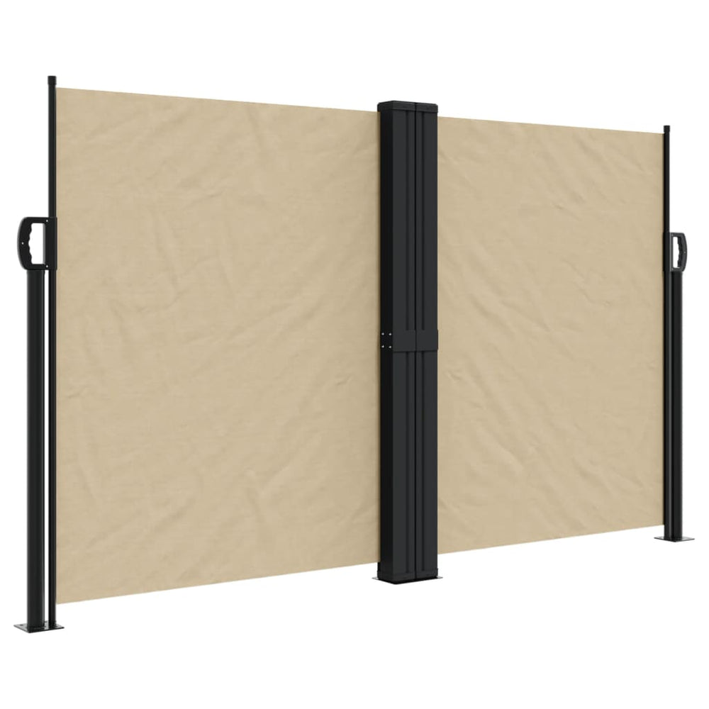vidaXL Store latéral rétractable Beige 140x1000 cm
