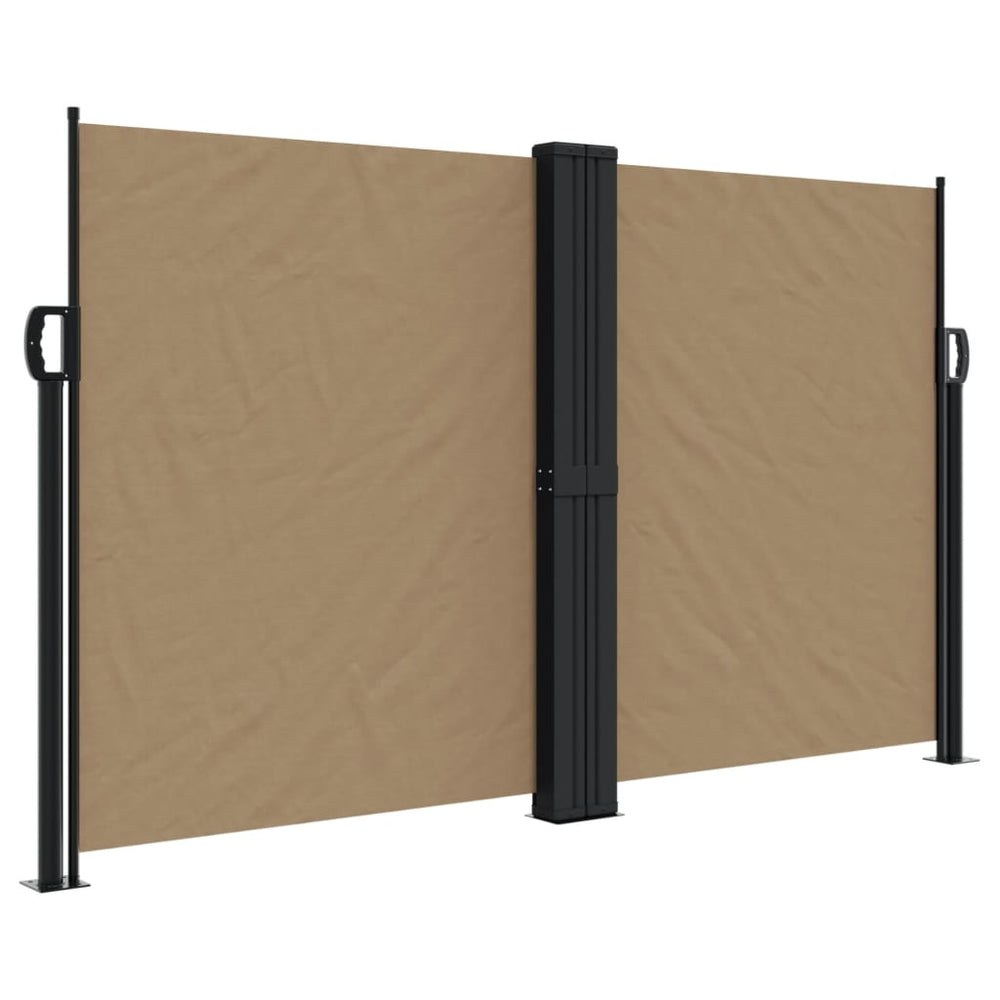 vidaXL Store latéral rétractable taupe 140x1000 cm